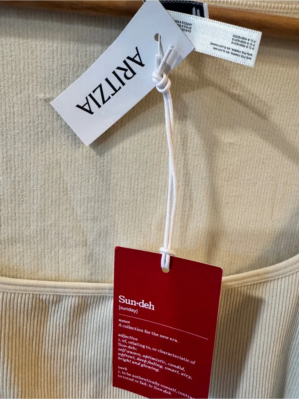 Aritzia Sun-Deh Cropped Long Sleeve Top L NWT SinchSeamless™ Rib Ribcage